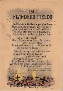 poem by Lt. Col. John McCrae